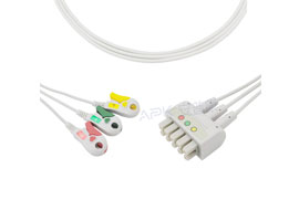 A3157-EL0 GE Marquette Compatible VS type 3-lead wires Cable Clip IEC