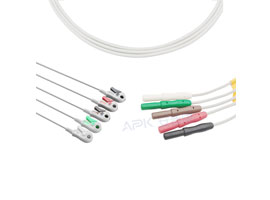 A5139-EL1 Mindray > Datascope Compatible Din Type 5-lead wires Clip, AHA