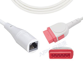 A0705-BC03 GE Healthcare Compatible  IBP Adapter Cable with Abbott/Medix Connector