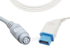 A1411-BC04 Nihon Kohden Compatible IBP Adapter Cable with Philips/B. Braun Connector